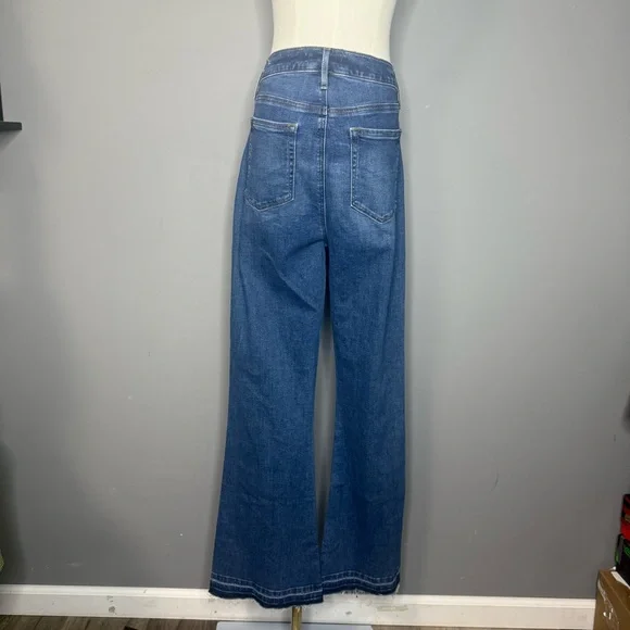 LOFT Denim Flare Wide-Leg Jeans - Picture 4 of 9